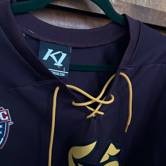 Men's Hockey Replica Twill Away Jersey by K1 Sportswear Minnesota Bulldogs - Picture 5 of 5